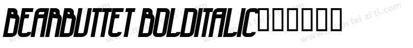 BearButteT BoldItalic字体转换